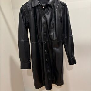 Rails Black Faux Leather Mini Dress
